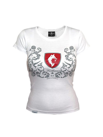 Tollwut Street Wear ženska majica 'FAITH' bijela 