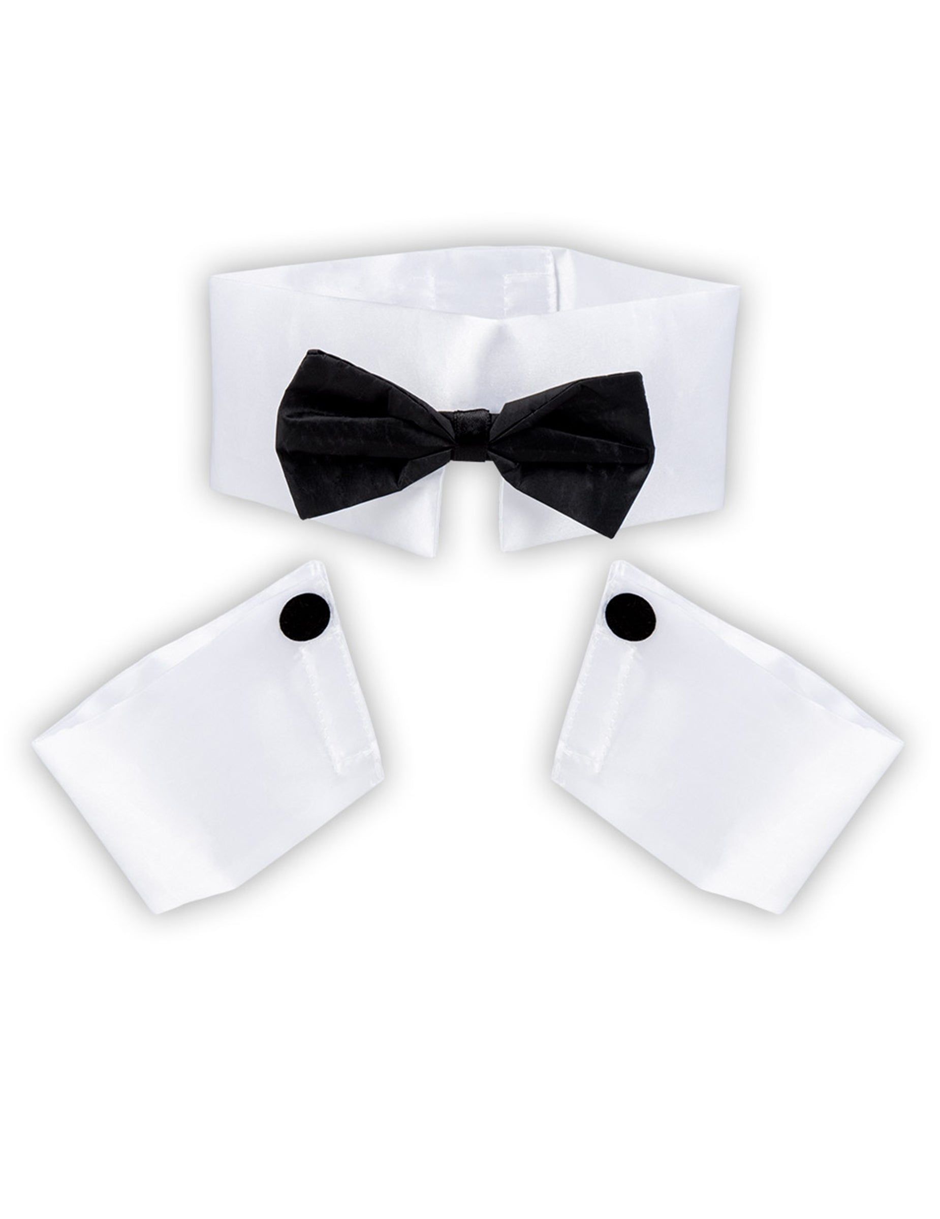 Vue d'ensemble des accessoires du tour de cou et manchettes strip teaser sexy pour homme