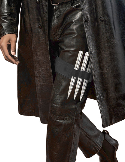 Podvezica s 3 srebrna kolca 