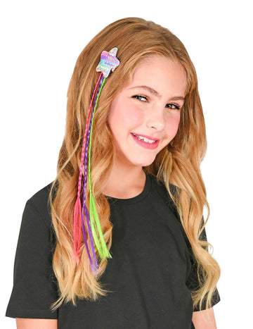 Višebojne pletenice sa zvijezdom za kosu