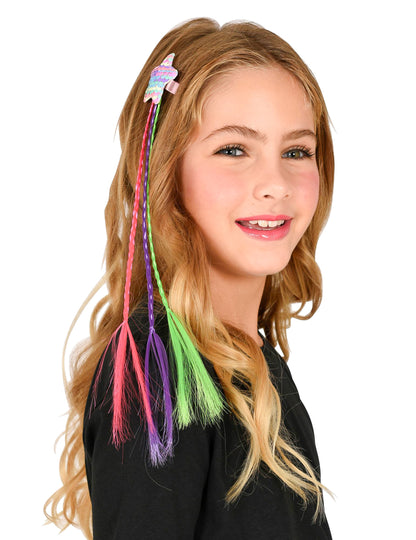 Višebojne pletenice sa zvijezdom za kosu