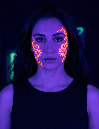 Narančasta UV neonska cijev za šminkanje