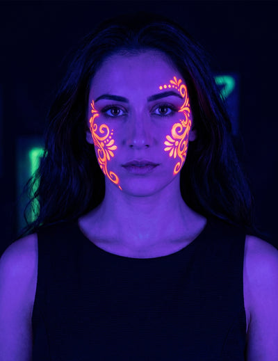 Narančasta UV neonska cijev za šminkanje