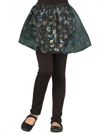 Djevojačka šarena tutu suknjica za Noć vještica s uzorkom