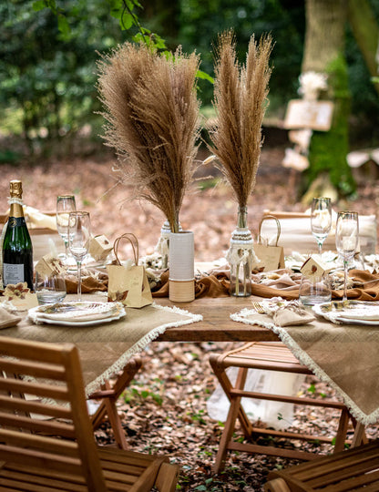 Bež pjegava i pješčana vaza 19 cm keramika