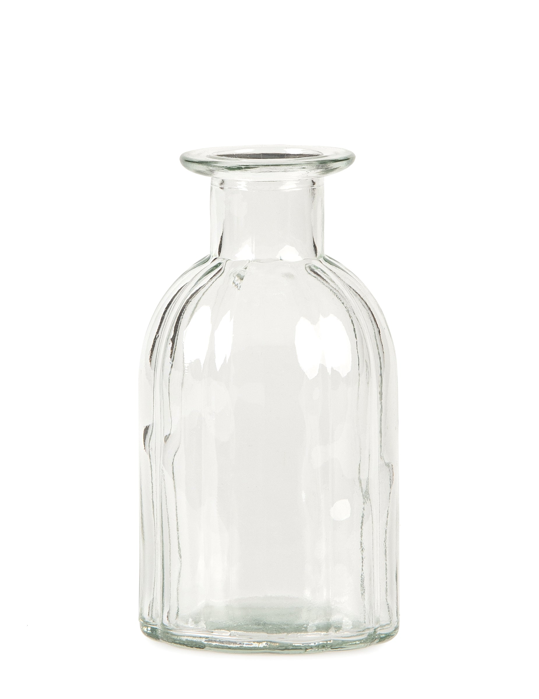 Vase en verre vintage pour décoration transparent