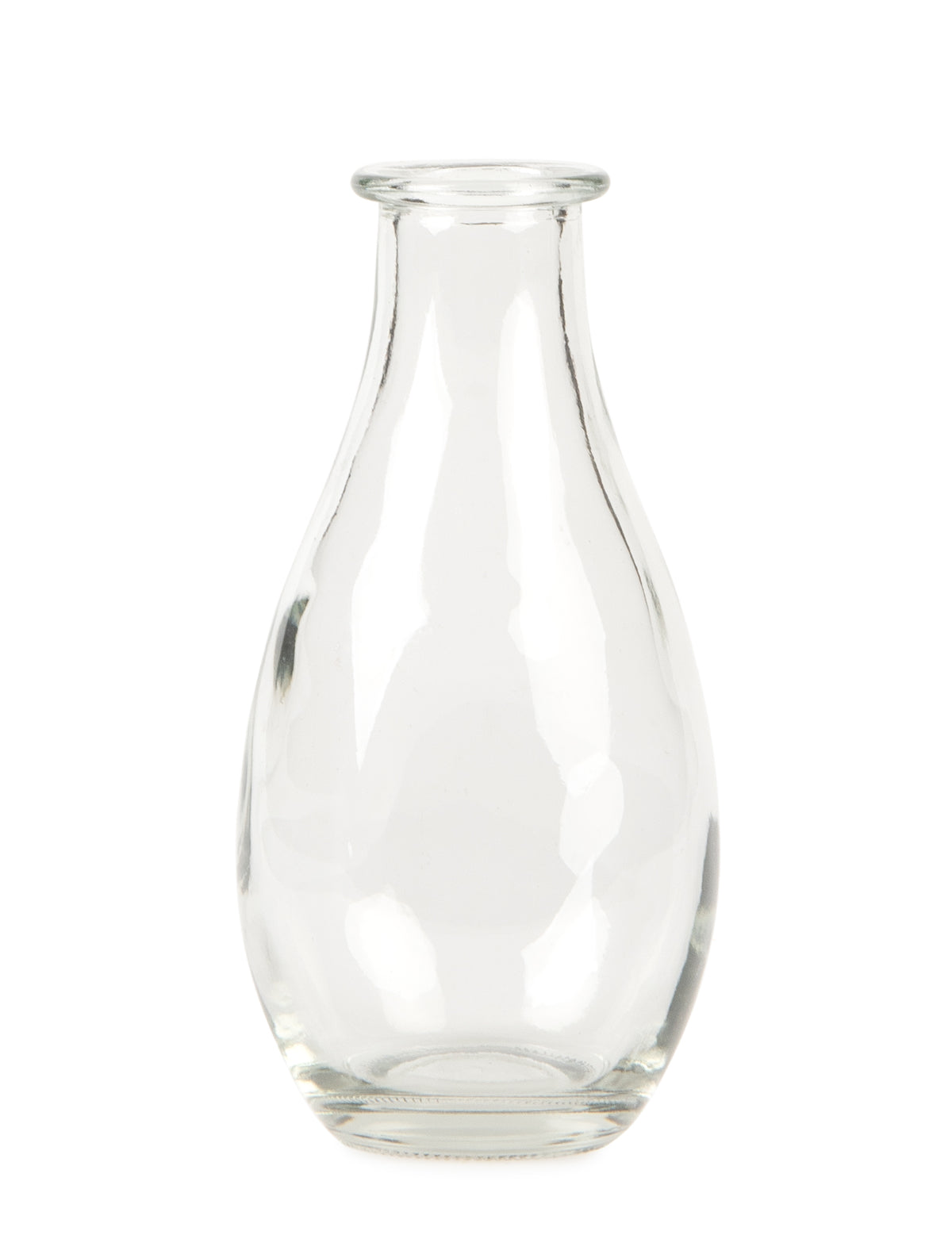 Vase soliflore en verre pour décoration de table transparent