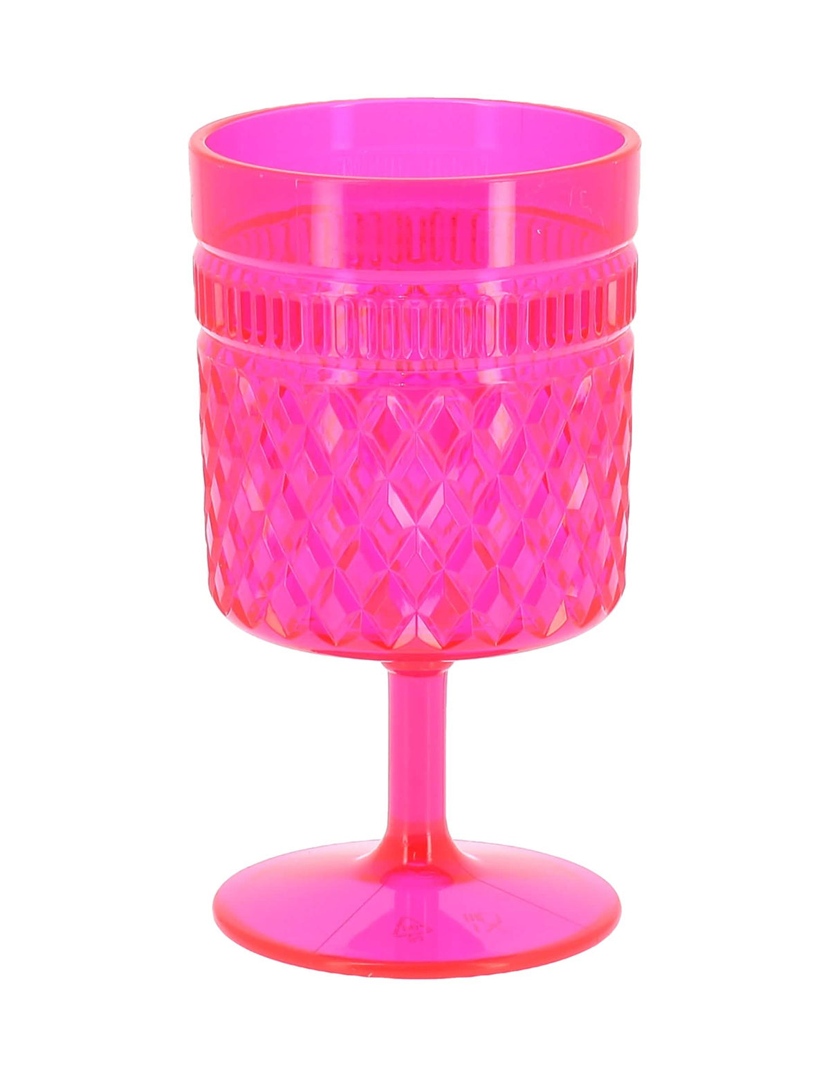 Plastična čaša na nožici ružičasto-malinasta 270 ml