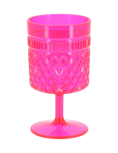 Plastična čaša na nožici ružičasto-malinasta 270 ml