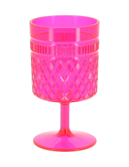 Plastična čaša na nožici ružičasto-malinasta 270 ml