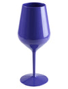 Tamnoplava čaša za vino na stalku 47 cl