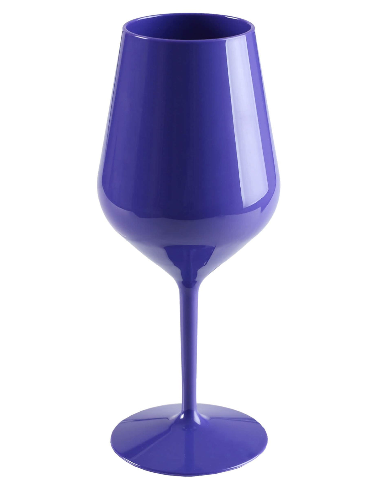 Tamnoplava čaša za vino na stalku 47 cl
