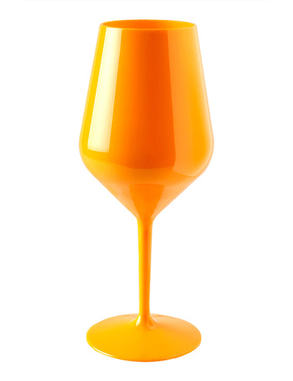 Narančasta čaša za vino na stalku 47 cl
