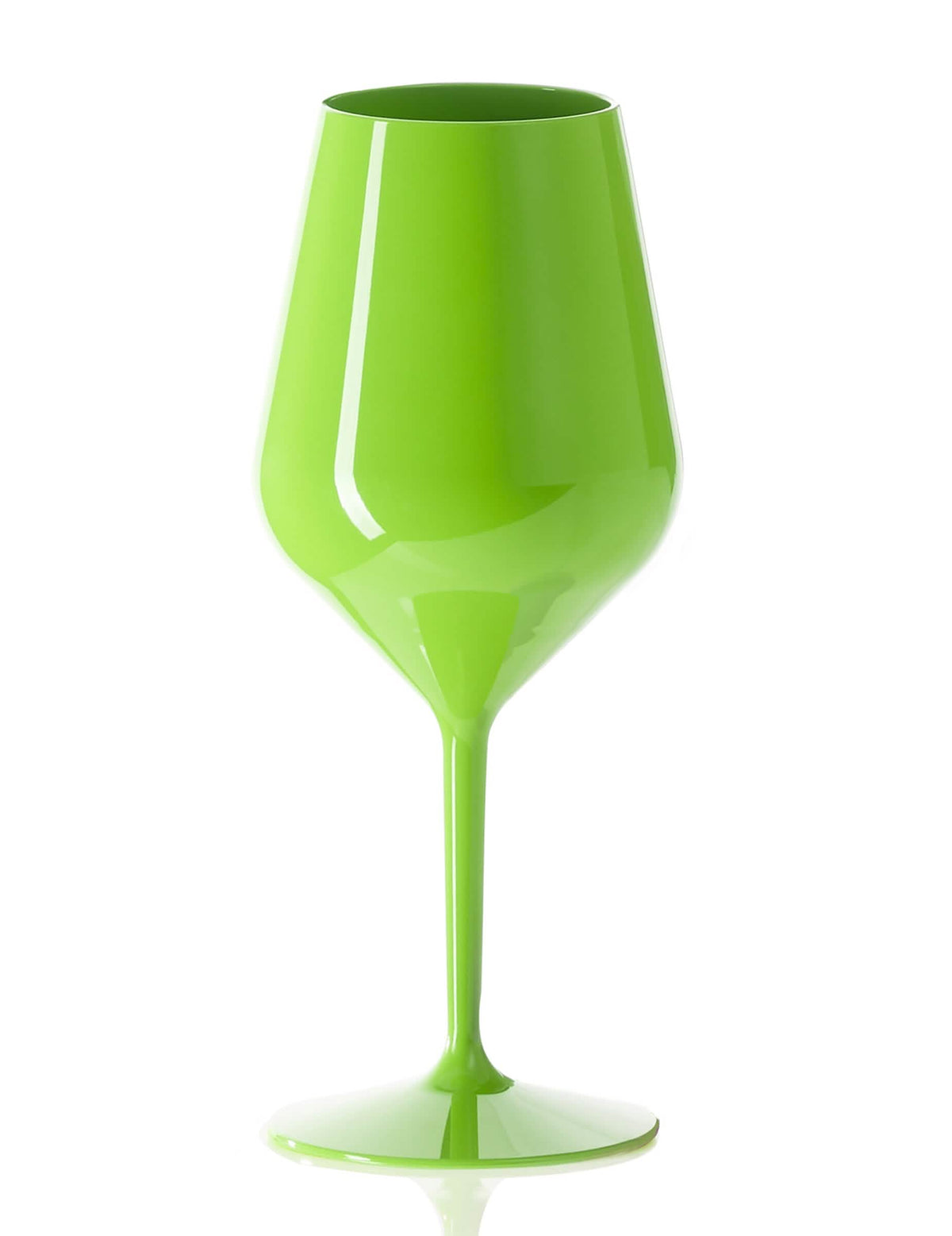 Zelena čaša za vino na stalku 47 cl