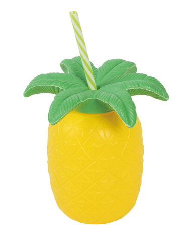 Staklo ananasa sa slamom