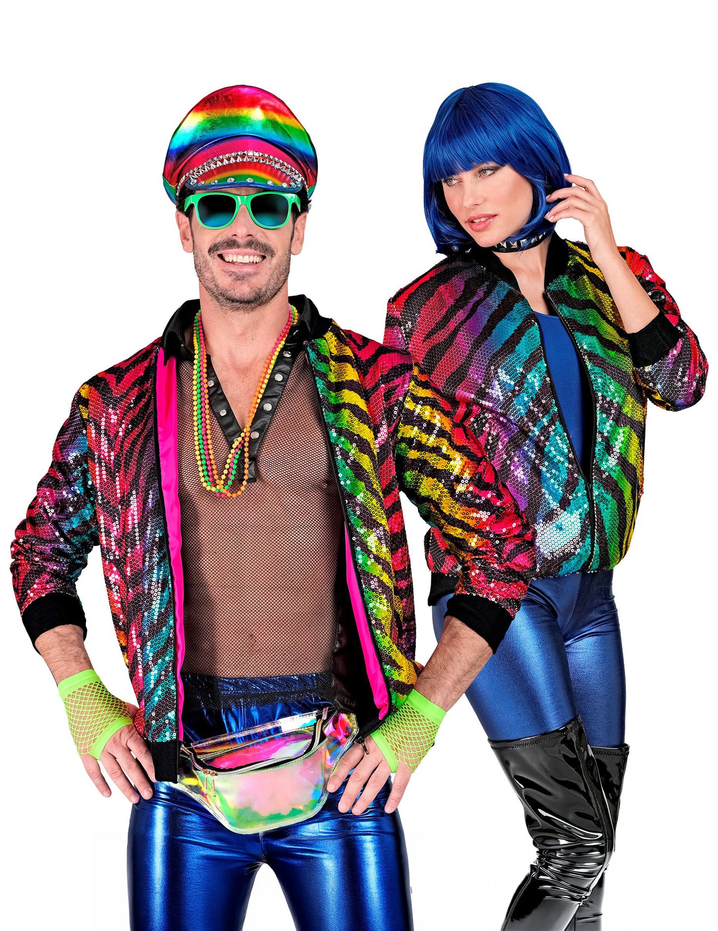 Odrasli s više obojenih tigrastih jakna