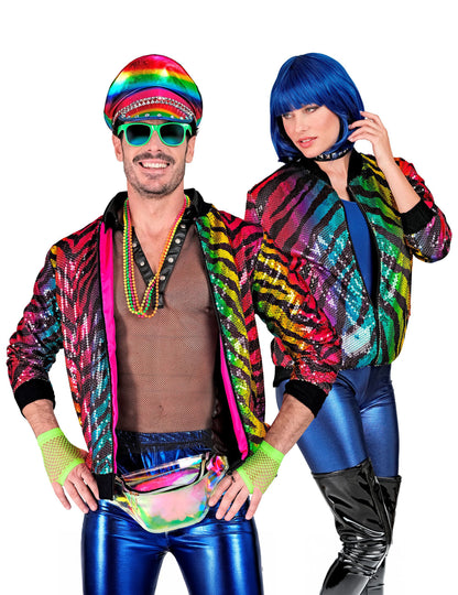 Odrasli s više obojenih tigrastih jakna