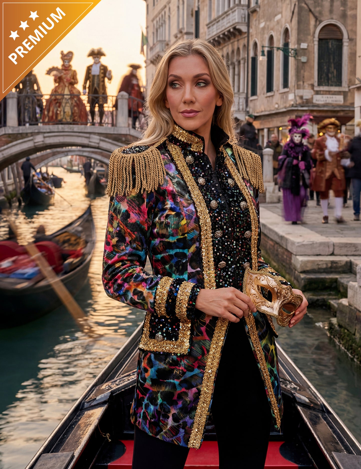 Vrhunska ženska karnevalska jakna u neonskim bojama