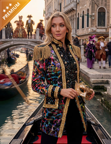 Vrhunska ženska karnevalska jakna u neonskim bojama