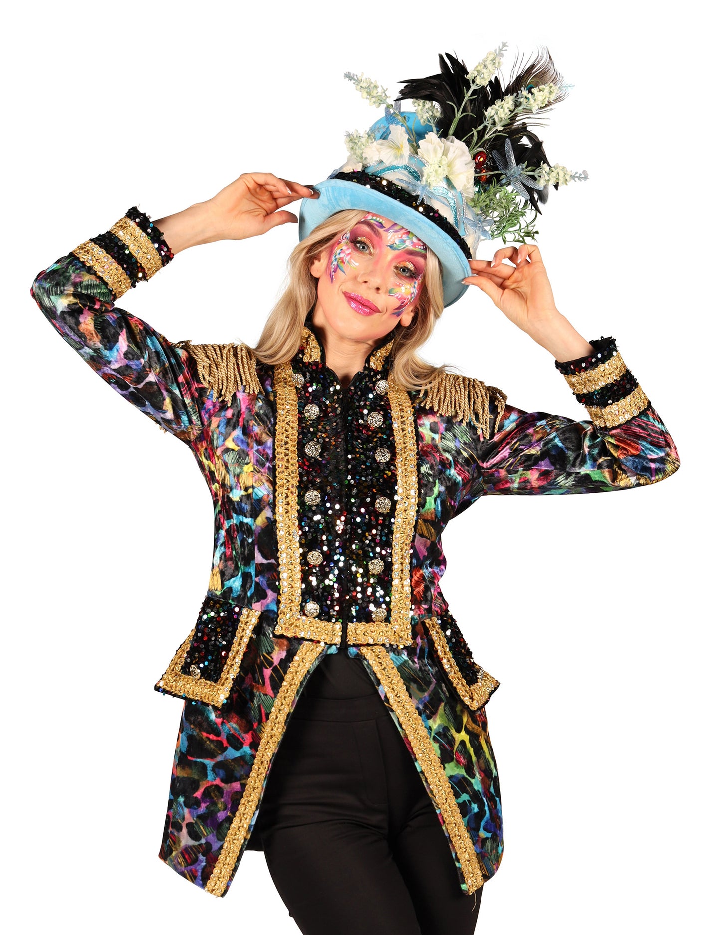 Vrhunska ženska karnevalska jakna u neonskim bojama