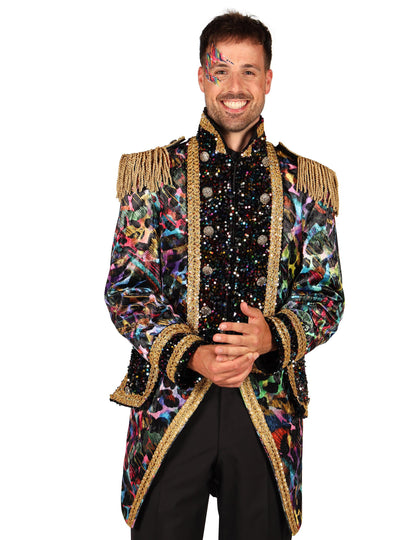 Luksuzna muška karnevalska jakna u neonskim bojama