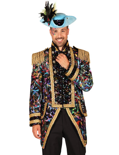 Luksuzna muška karnevalska jakna u neonskim bojama