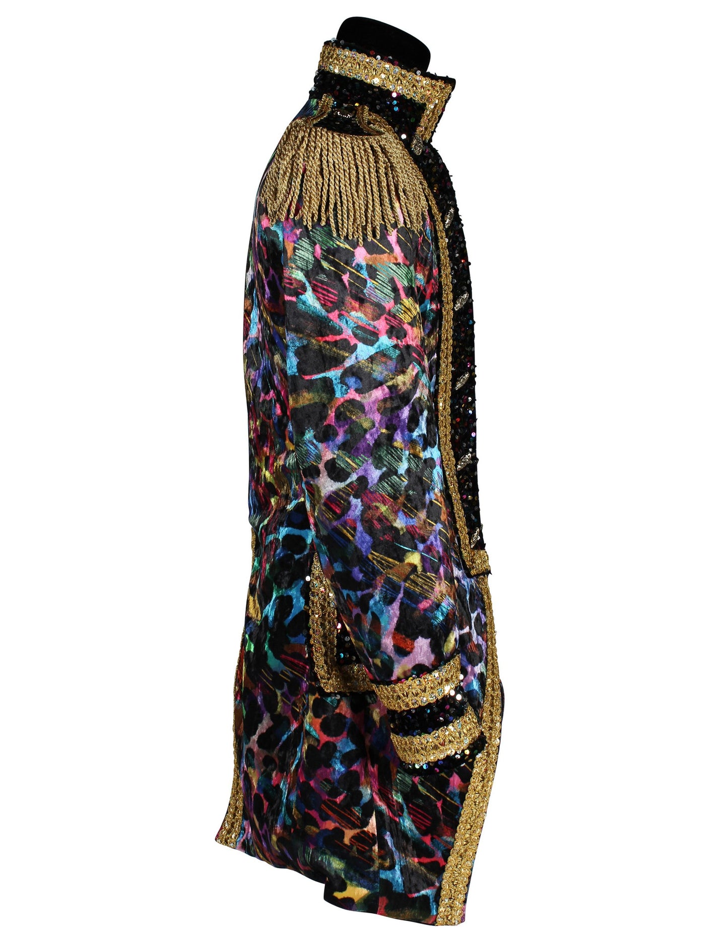 Luksuzna muška karnevalska jakna u neonskim bojama