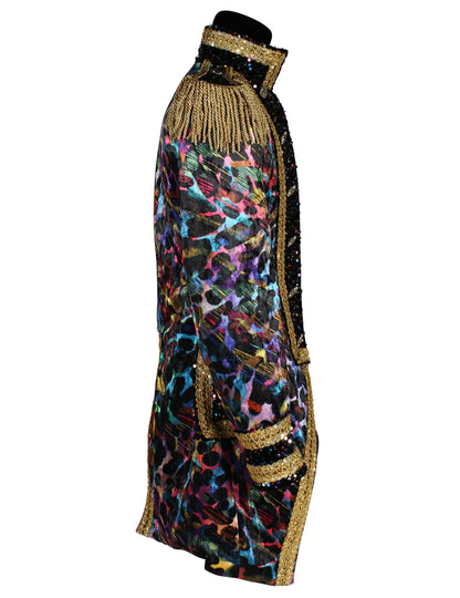 Luksuzna muška karnevalska jakna u neonskim bojama