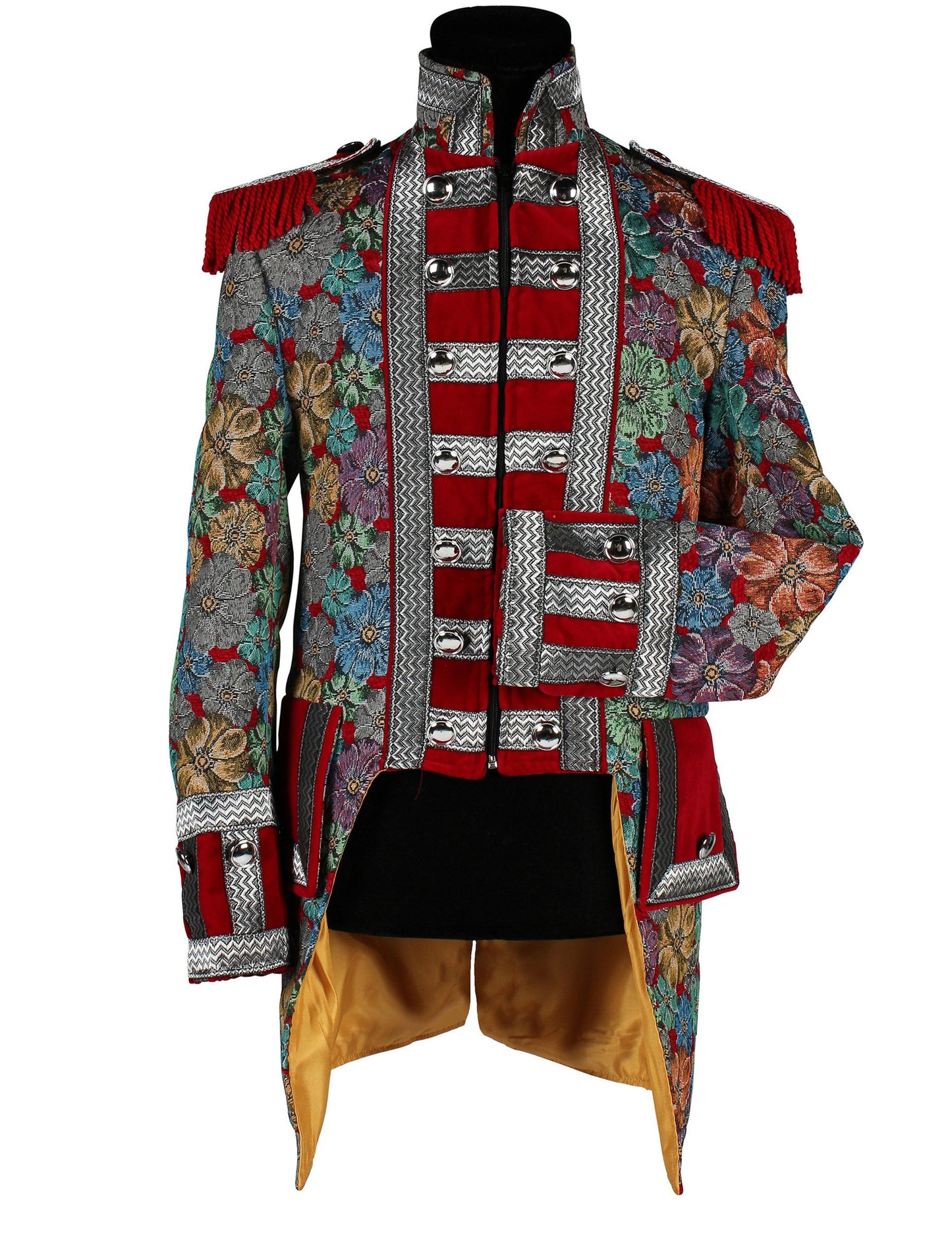 Muška luksuzna karnevalska jakna s cvjetnim uzorkom