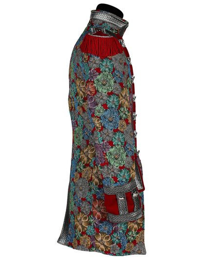 Muška luksuzna karnevalska jakna s cvjetnim uzorkom