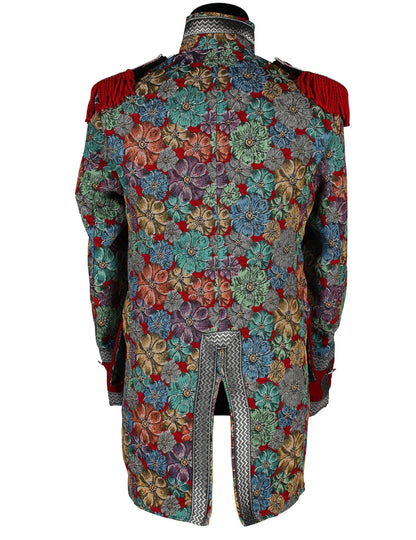 Muška luksuzna karnevalska jakna s cvjetnim uzorkom