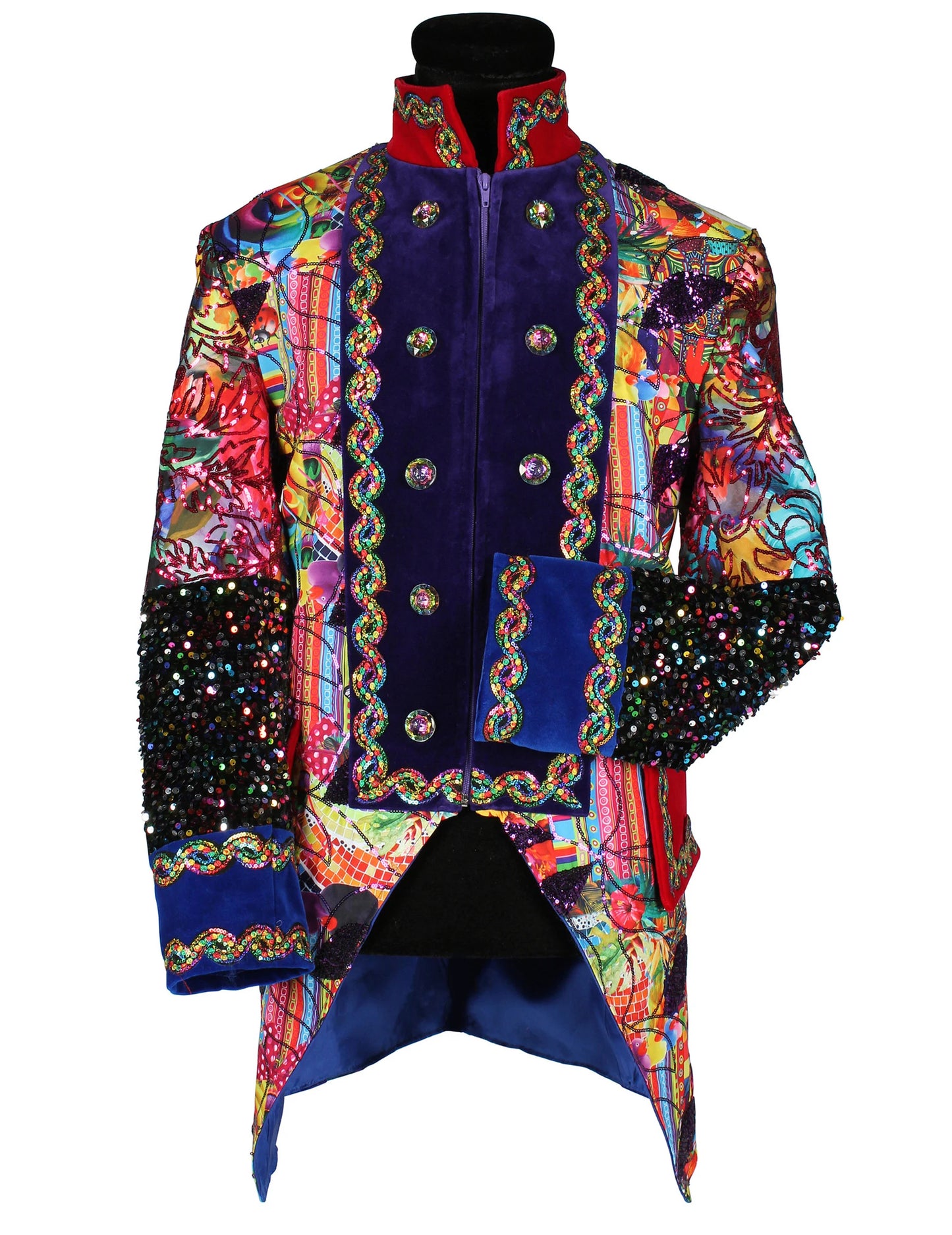 Vrhunska muška karnevalska jakna u višebojnom stilu Fiesta Carnival
