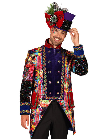 Vrhunska muška karnevalska jakna u višebojnom stilu Fiesta Carnival