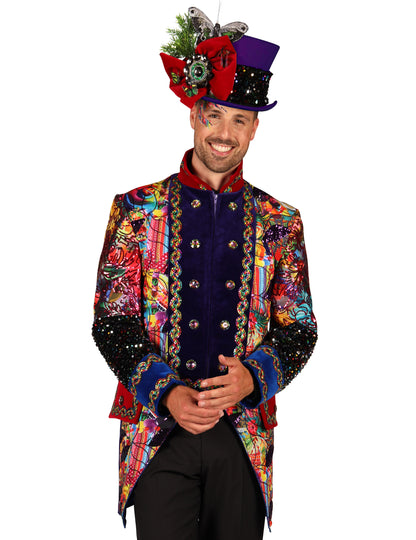 Vrhunska muška karnevalska jakna u višebojnom stilu Fiesta Carnival