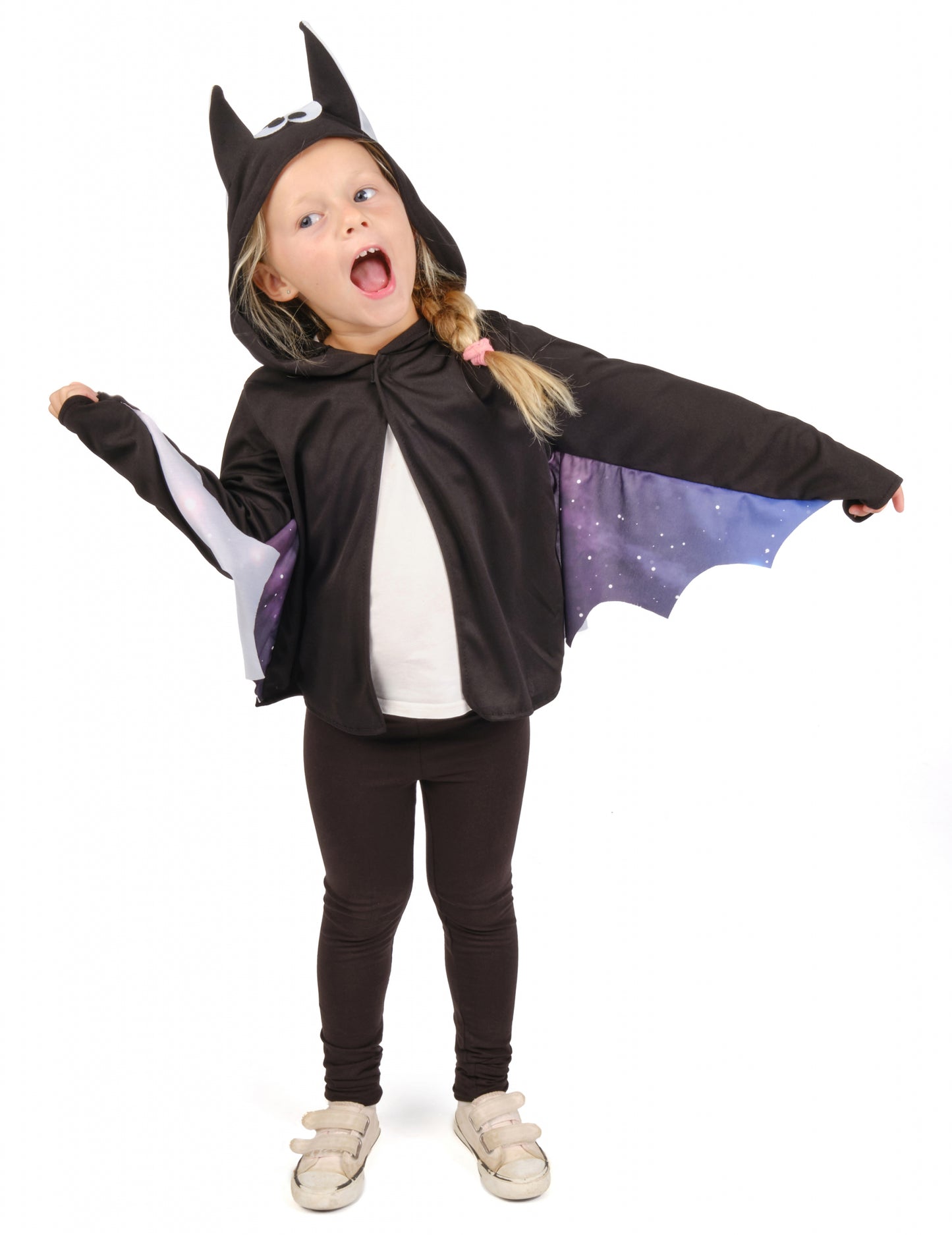 Crna i ljubičasta dječja jakna