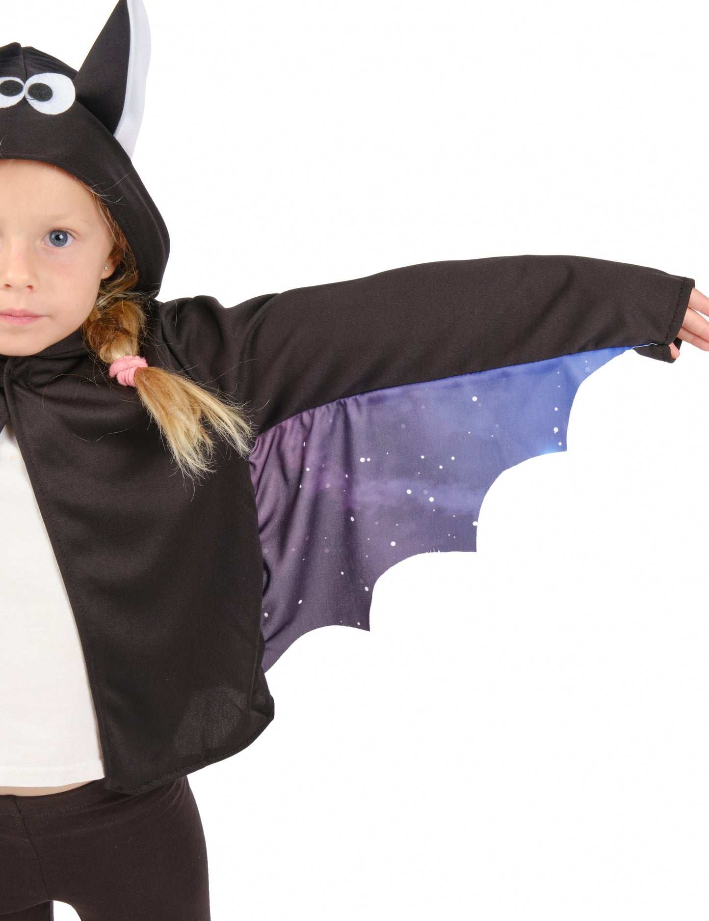 Crna i ljubičasta dječja jakna