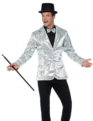 Srebrna disko jakna s luksuznim muškarcima