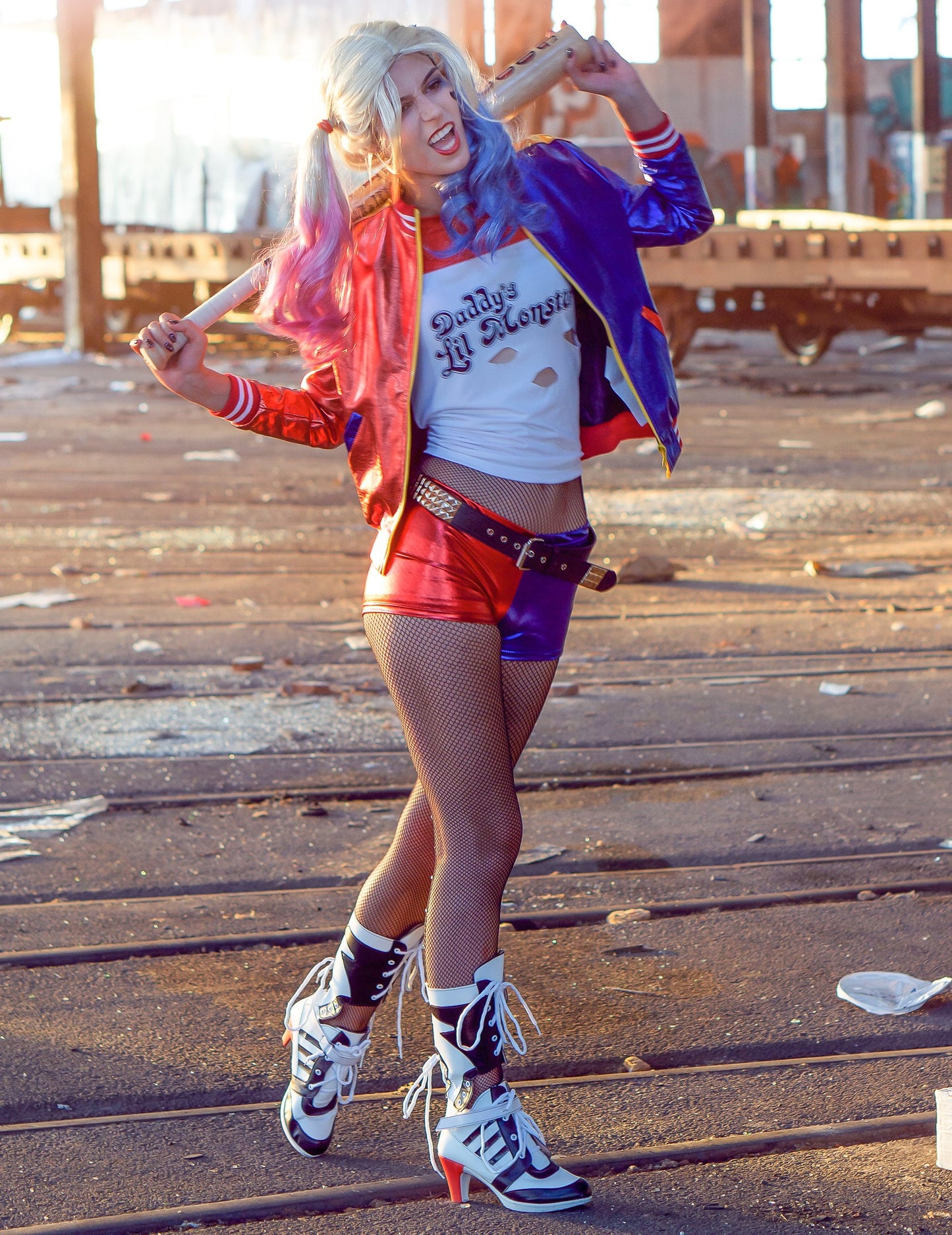 Integrirana jakna i majica Harley Quinn samoubojica žena