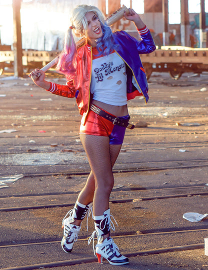 Integrirana jakna i majica Harley Quinn samoubojica žena