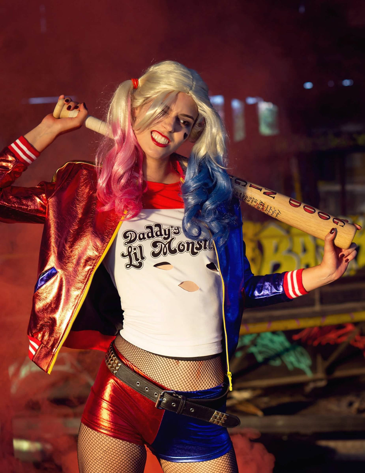 Prikaz jakne i integriranih majice Harley Quinn Suicide squad™