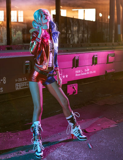 Integrirana jakna i majica Harley Quinn samoubojica žena