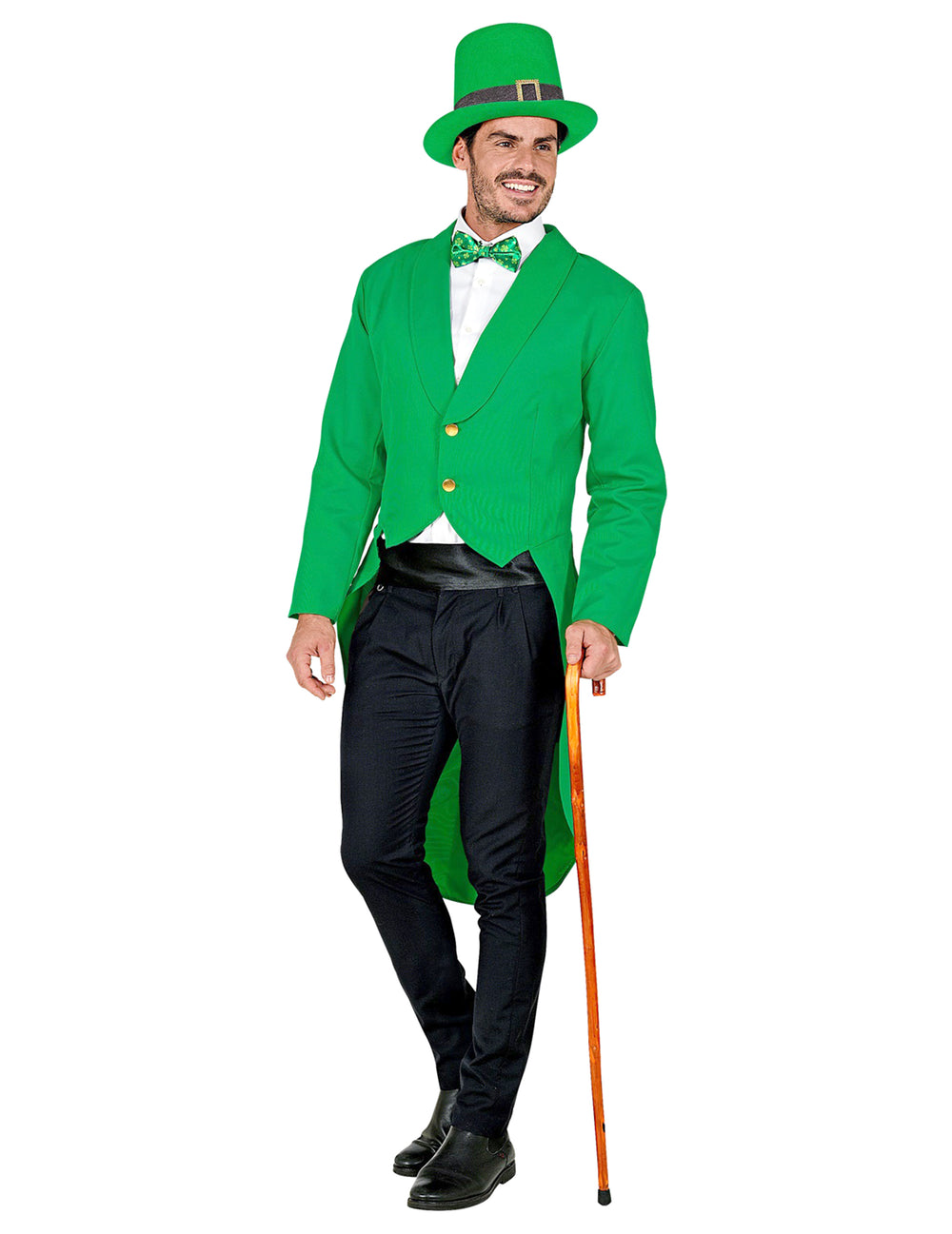 Vue d'ensemble de la veste queue de pie St Patrick pour homme