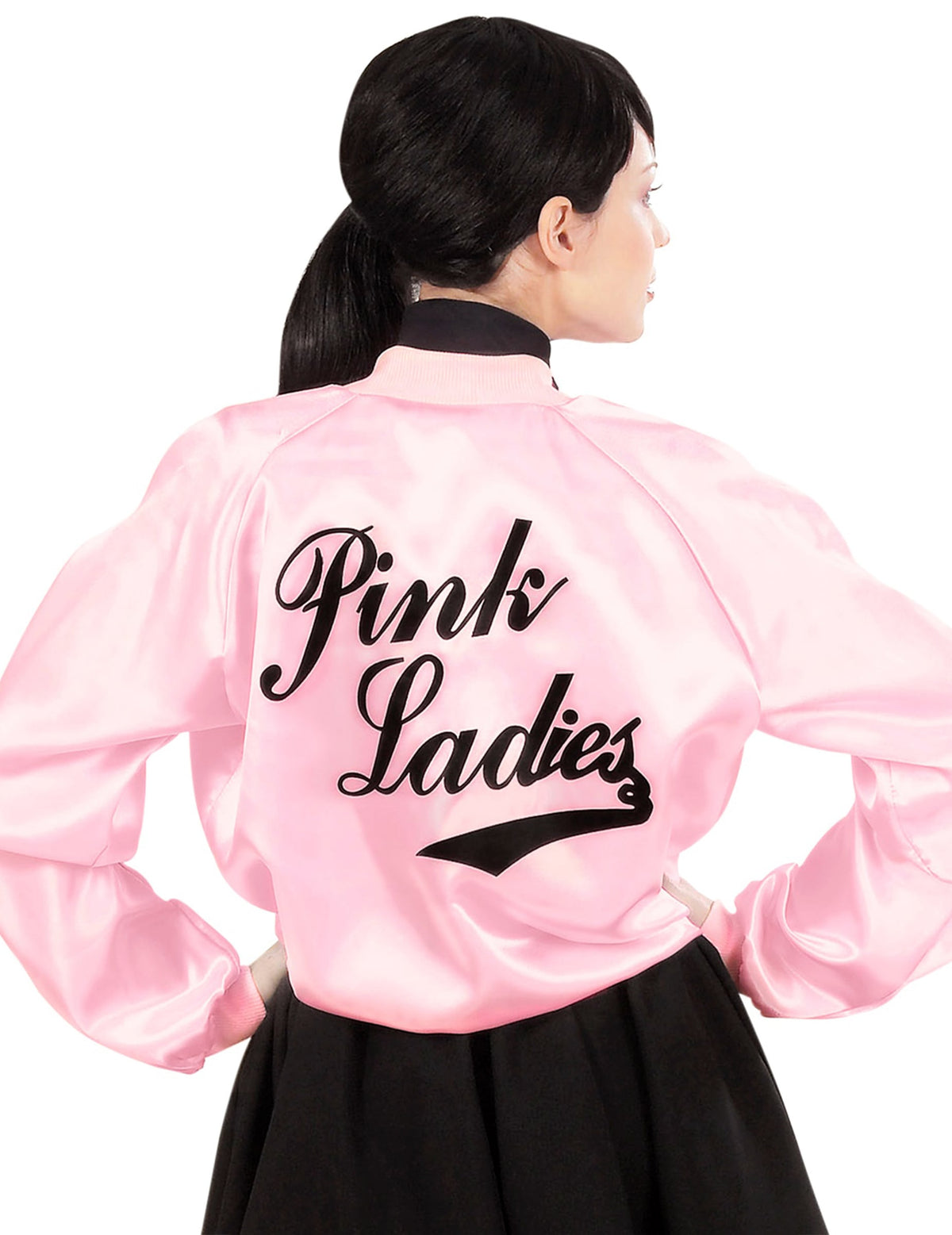 Vue de dos de la veste rock'n roll pour femme