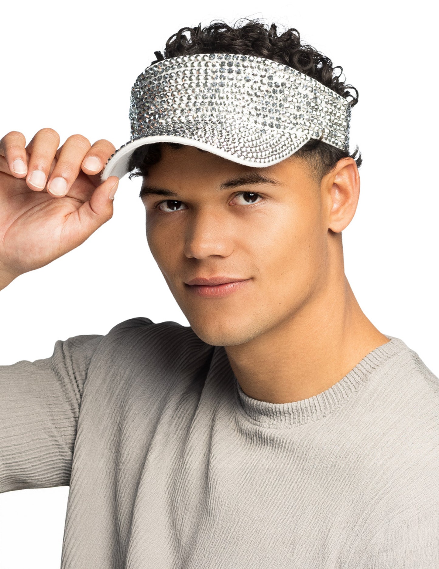 Srebrni vizir s cirkonima za odrasle