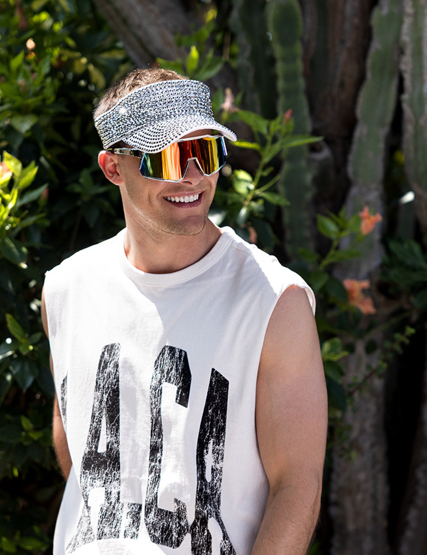 Srebrni vizir s cirkonima za odrasle