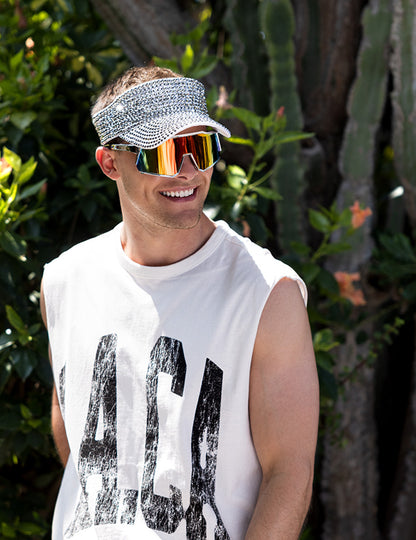 Srebrni vizir s cirkonima za odrasle