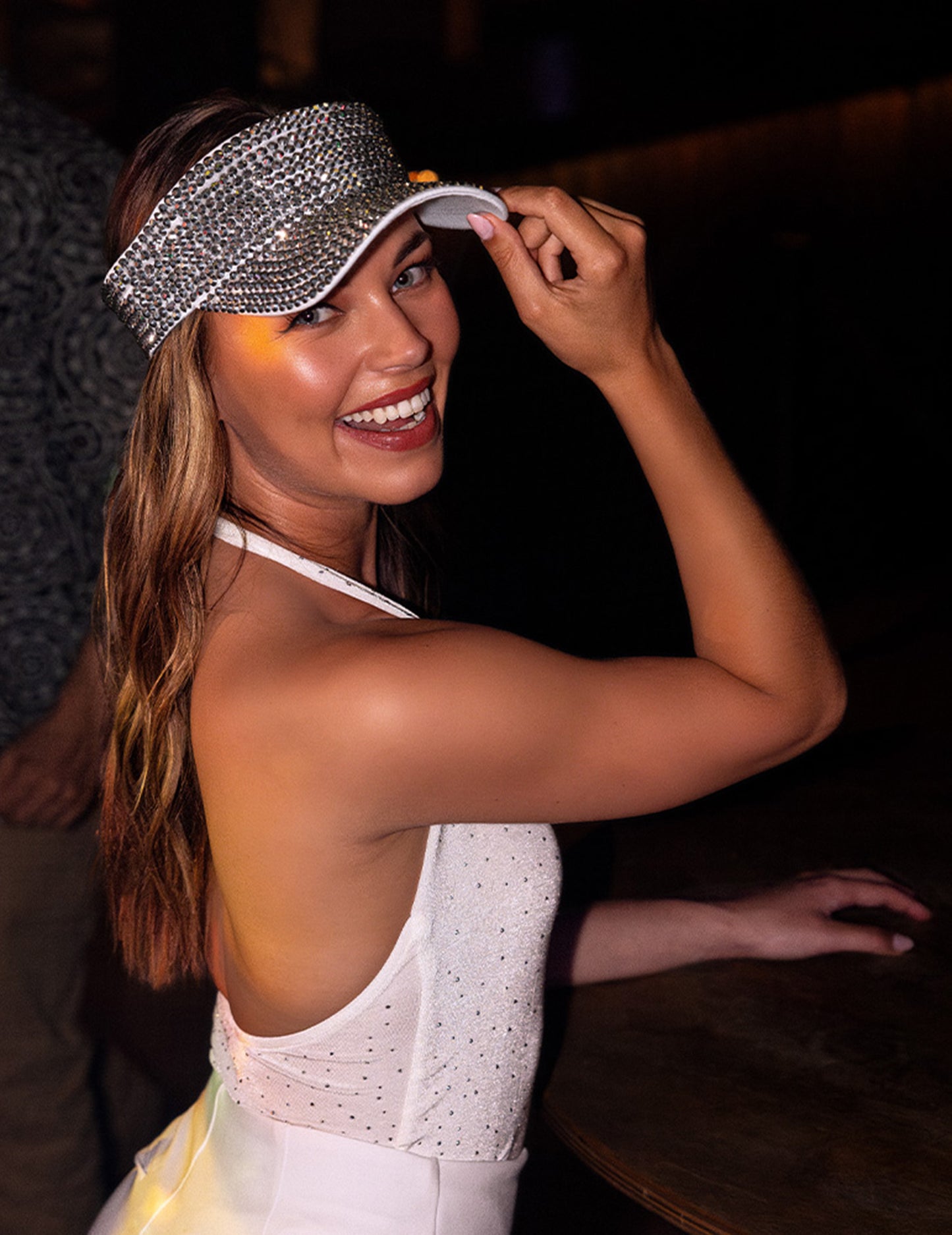 Srebrni vizir s cirkonima za odrasle