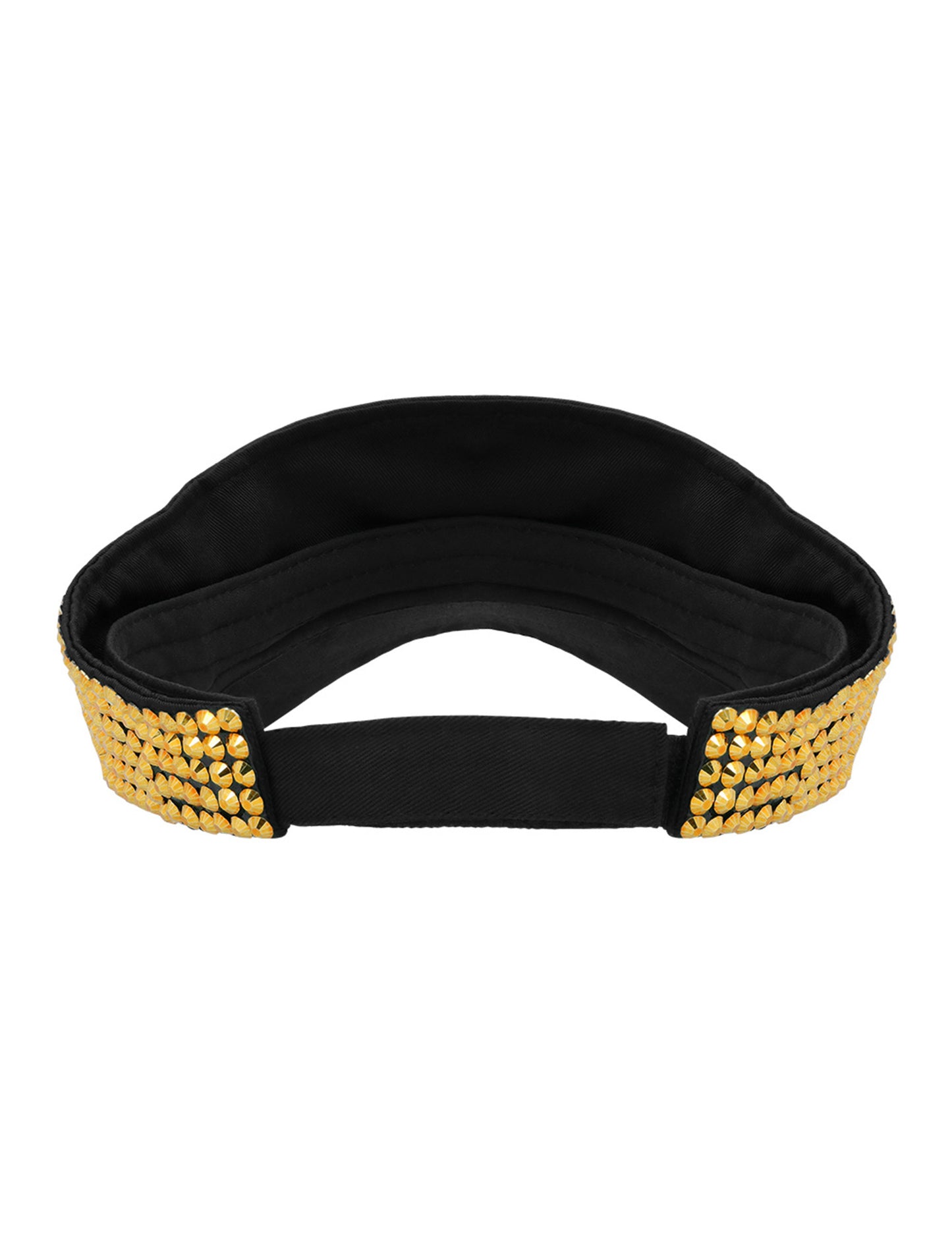 Vizir za odrasle s cirkonima zlatne boje