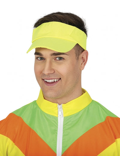 Visière néon pour adulte jaune